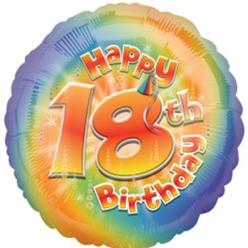 Happy 18th Birthday Helium Balloon - Celebrate in Style